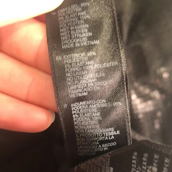 Forever 21 black sequin one shoulder dress - Picture 7 of 9